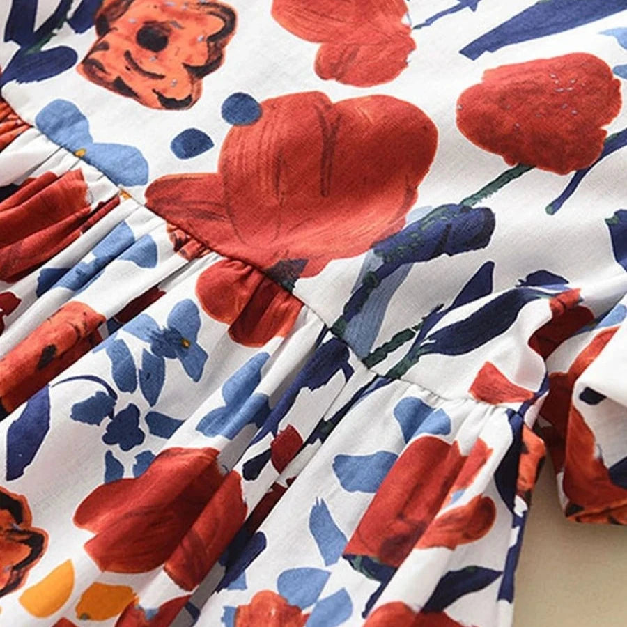 Vestido Infantil Flor d'Amor 3 a 7 Anos Varialle