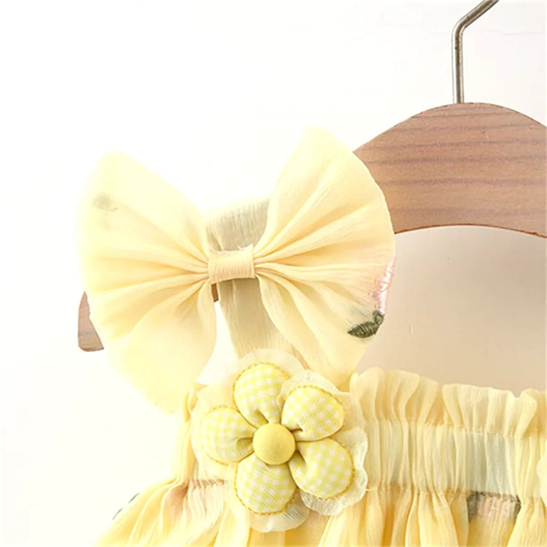 Vestido Princesa Algodão Infantil 9 Meses a 3 Anos - Varialle