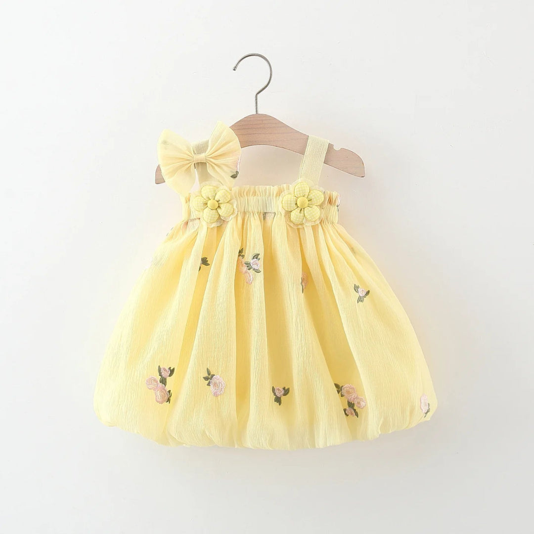 Vestido Princesa Algodão Infantil 9 Meses a 3 Anos - Varialle