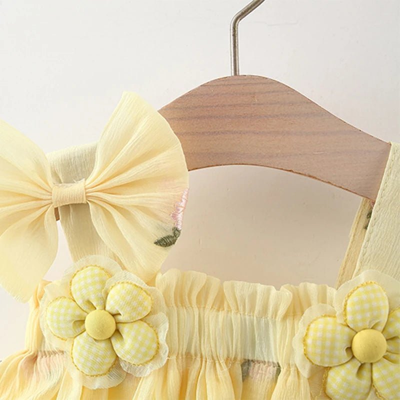 Vestido Princesa Algodão Infantil 9 Meses a 3 Anos - Varialle